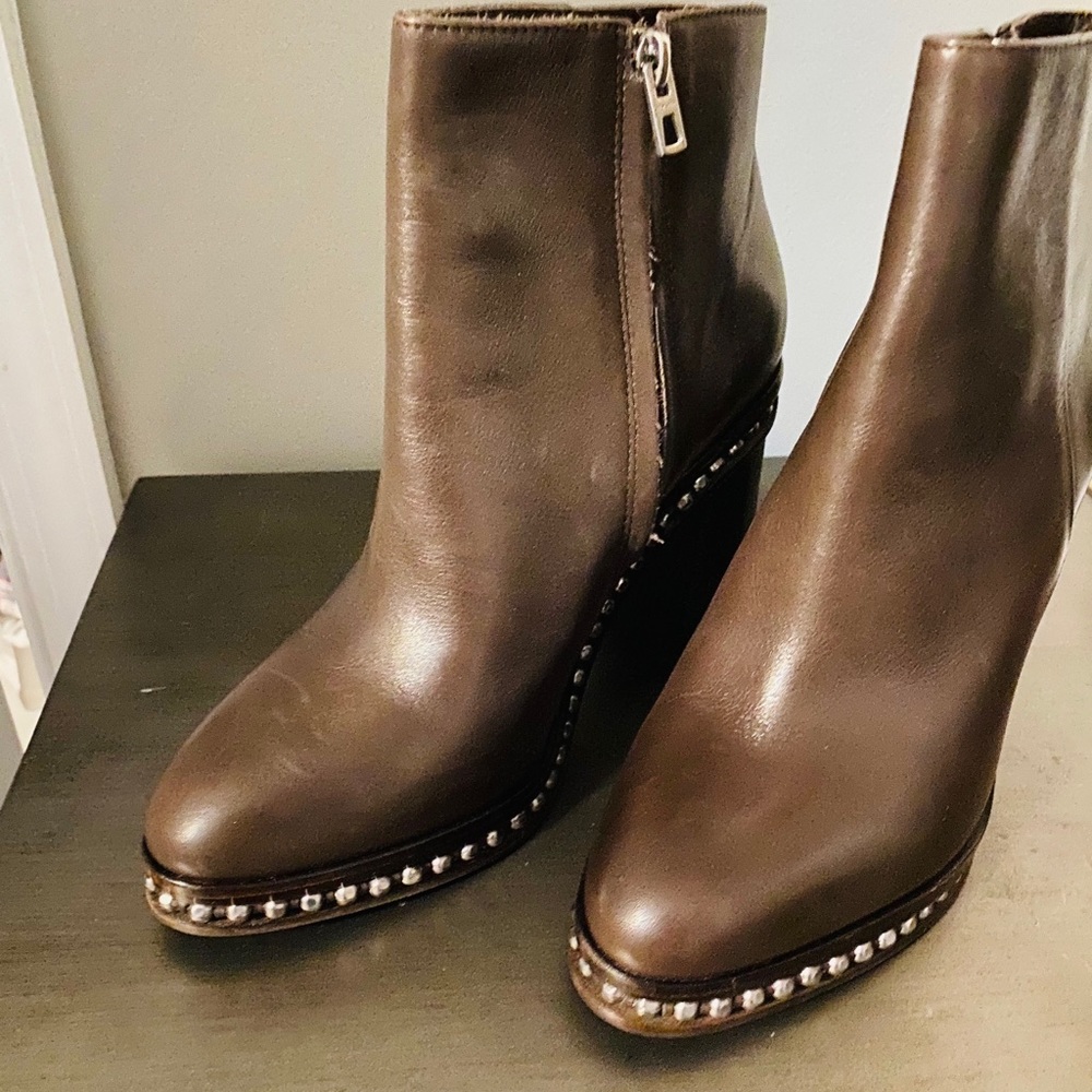 COPY - Brown high heel Coach ladies boot size 8